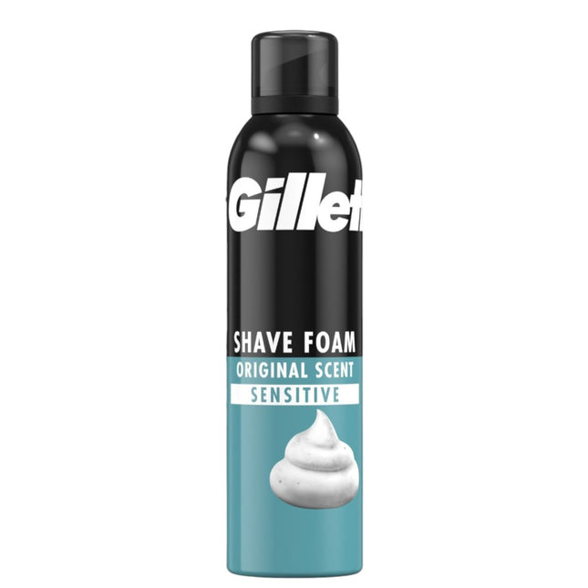 GILLETTE Classic Espuma De Afeitar Piel Sensible Para Maquinilla de Afeitar 300 ml