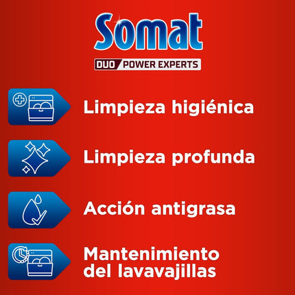 SOMAT limpia máquinas de lavavajillas intensivo elimina grasa & cal botella 250 ml