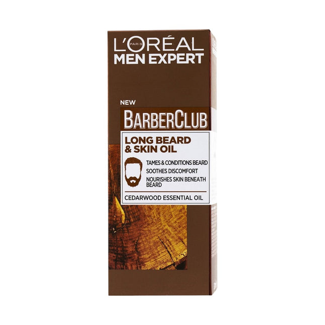 L'OREAL PARIS MEN EXPERT Barber Club Aceite hidratante para Barba Larga 30 ml