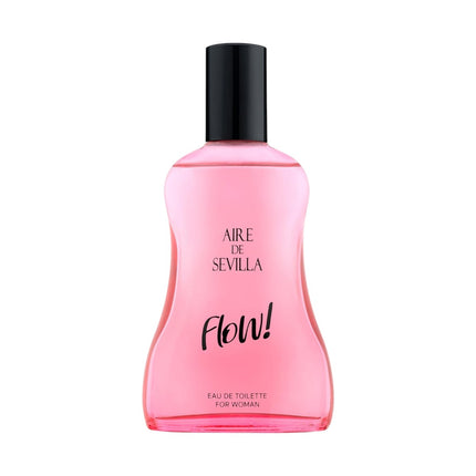 AIRE DE SEVILLA FLOW Estuche de cosmética para mujer con Perfume 100 ml + Gel de ducha suave 100 ml + Body Mist 100 ml Cofre de regalo de ritual perfumado