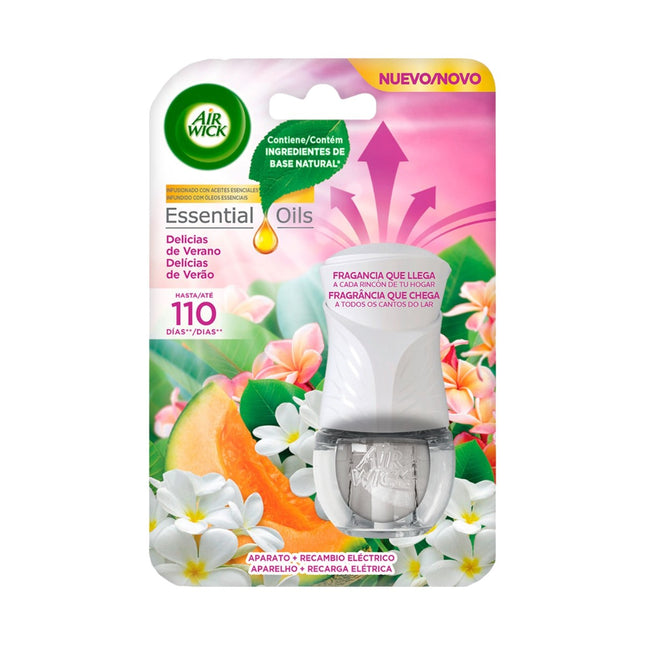 AIR WICK Essentials Oils ambientador eléctrico Delicias de Verano aparato + recambio