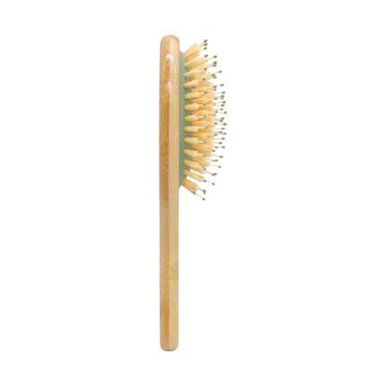 BETER Bamwood Small Cushion Brush Bamwood small pneumatic hair brush mixed bristles and oak wood