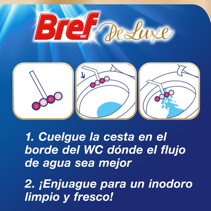 BREF Desinfectante WC Colgador Deluxe Delicate Magnolia Blister 2 Unidades