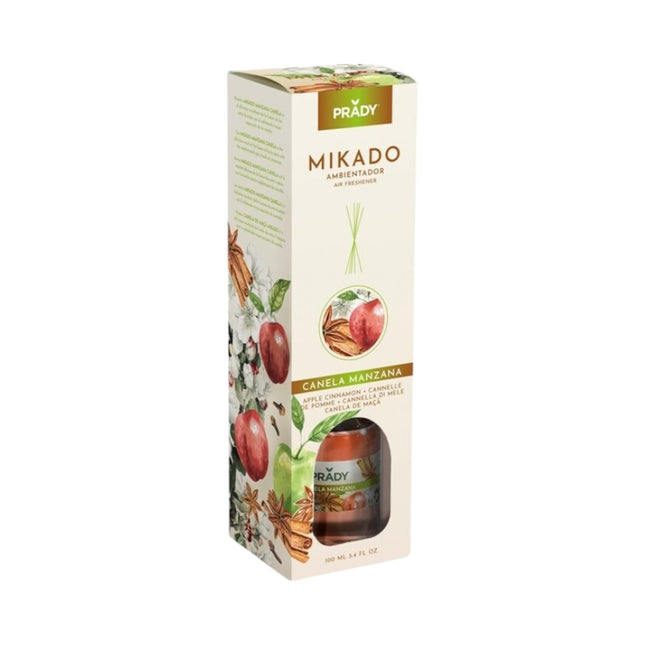 PRADY Ambientadores Mikado de 100 ml Ambientador Mikado CANELA MANZANA