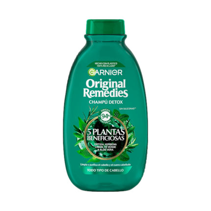 Garnier Original Remedies Té Verde & 5 Plantas - Champús 300 ml